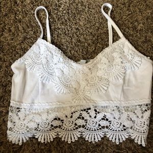 White lace top